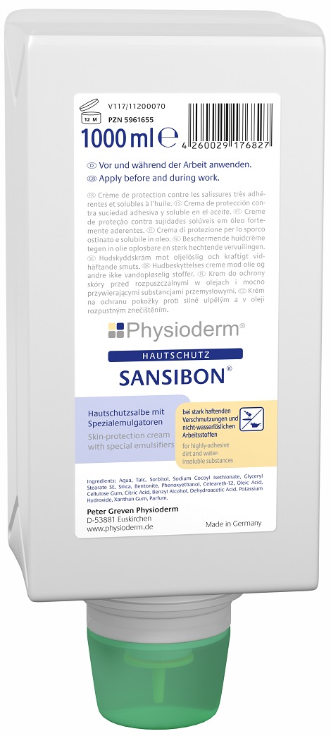 PHYSIODERM® SANSIBON® Hautschutzcreme 1.000 ml Varioflasche