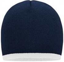 Myrtle Beach Beanie mit Kontraststreifen MB 7584