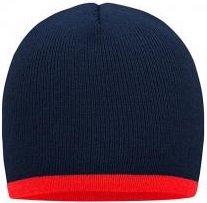 Myrtle Beach Beanie mit Kontraststreifen MB 7584