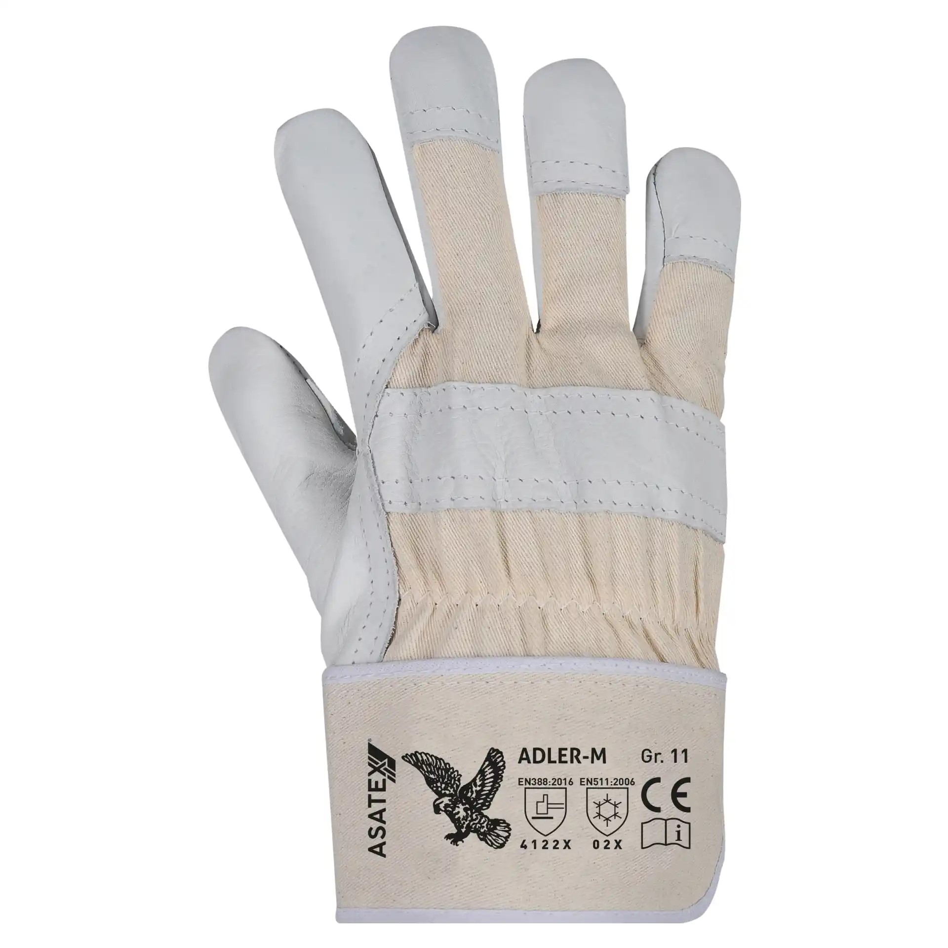 ADLER-M Rindnarbenleder Winterhandschuh 