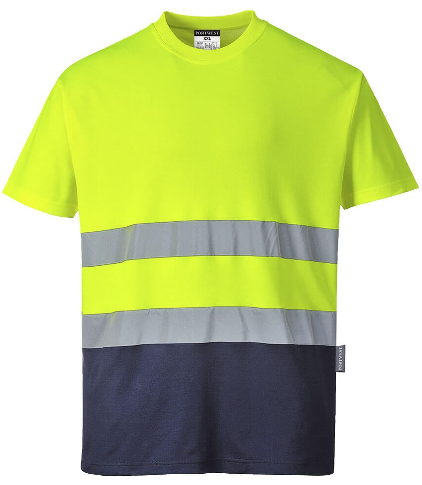 COTTON COMFORT Warnschutz T-Shirt EN ISO 20471 Kl.2 S173